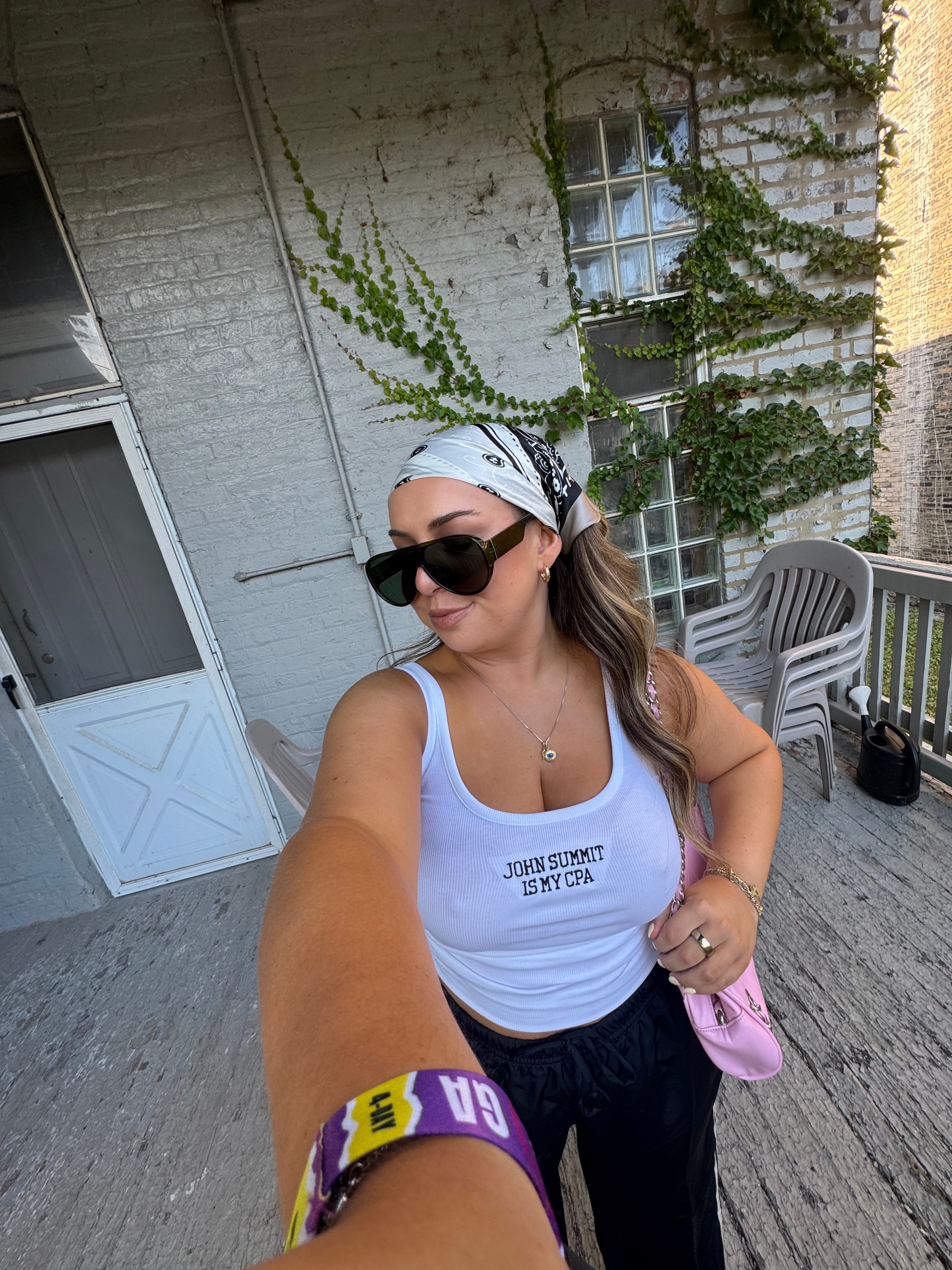 JS is my CPA Embroidered Tank Top