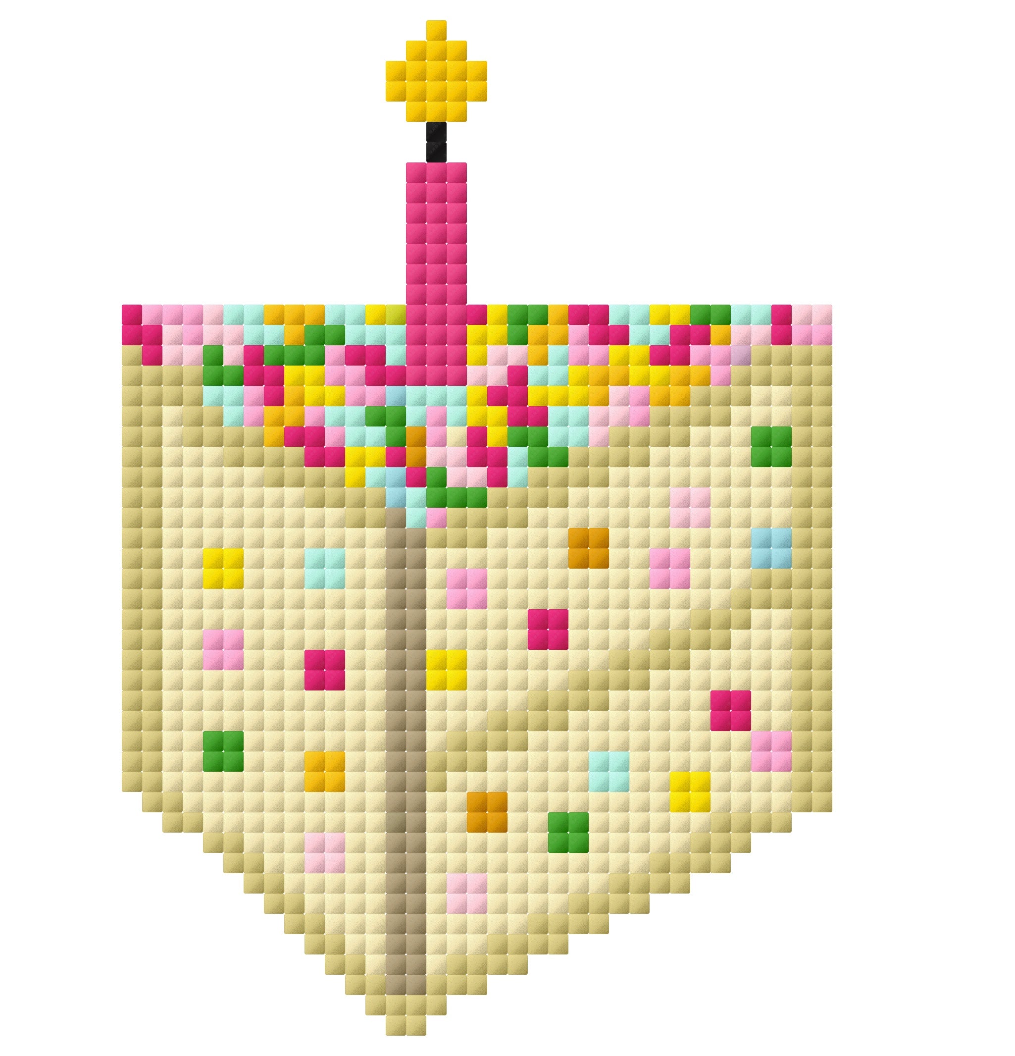 Confetti Birthday Cake - Needlepoint Digital Download