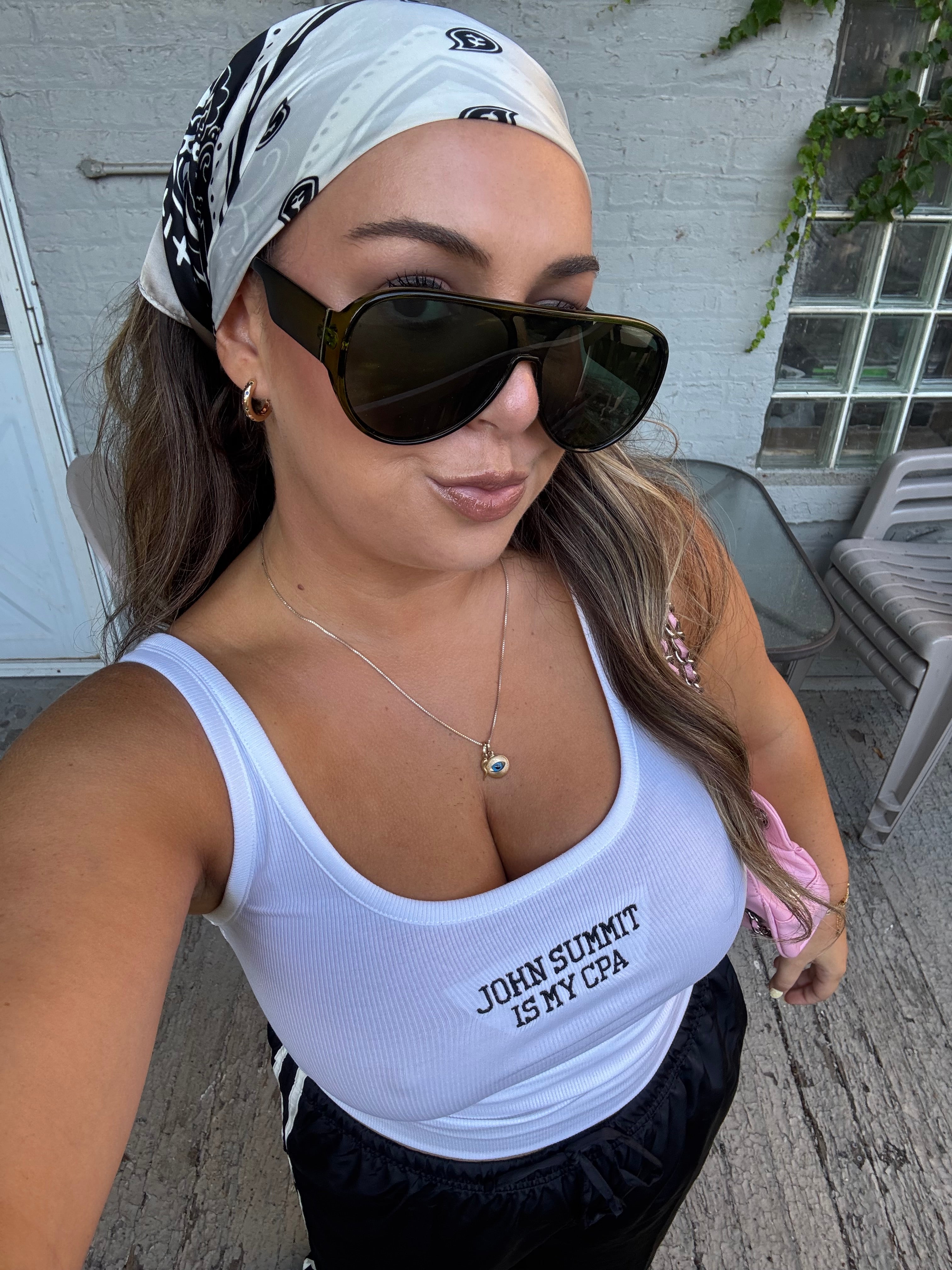 JS is my CPA Embroidered Tank Top