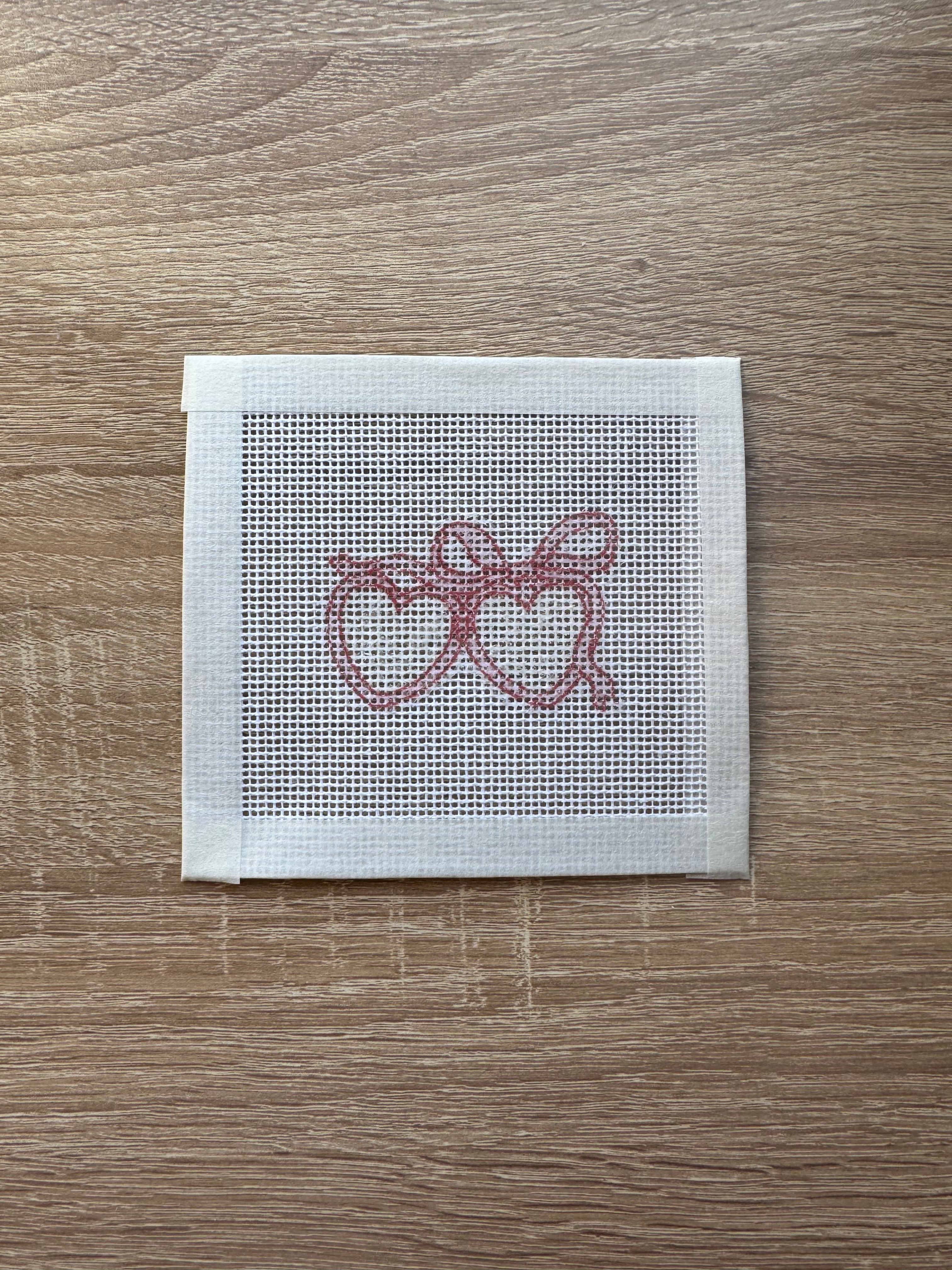 Heart Locket - Mini 13 Mesh Needlepoint Canvas