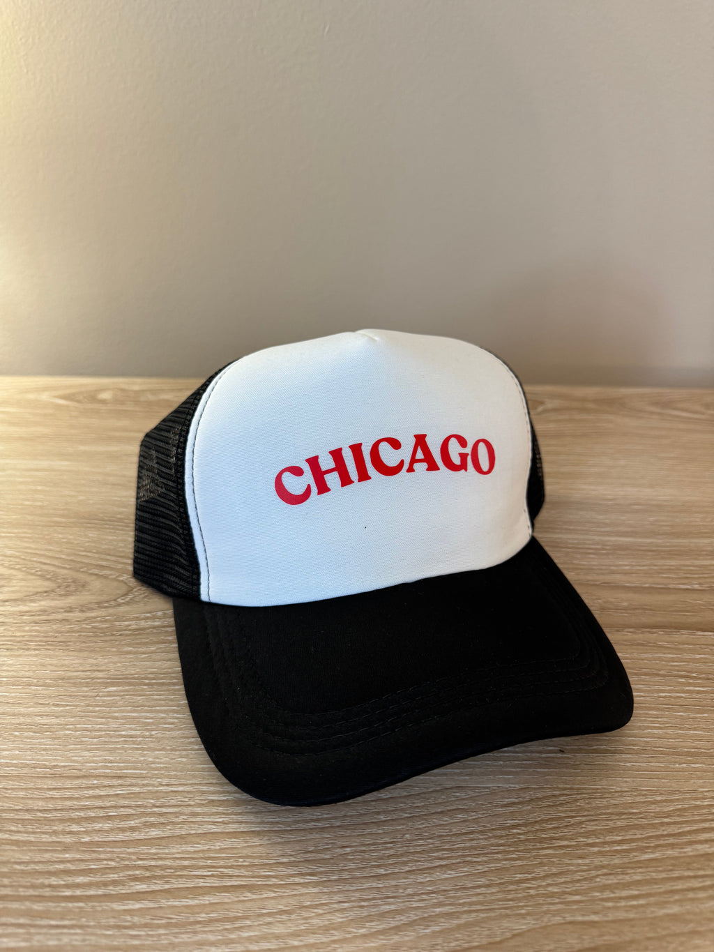 White & Black Trucker Hat