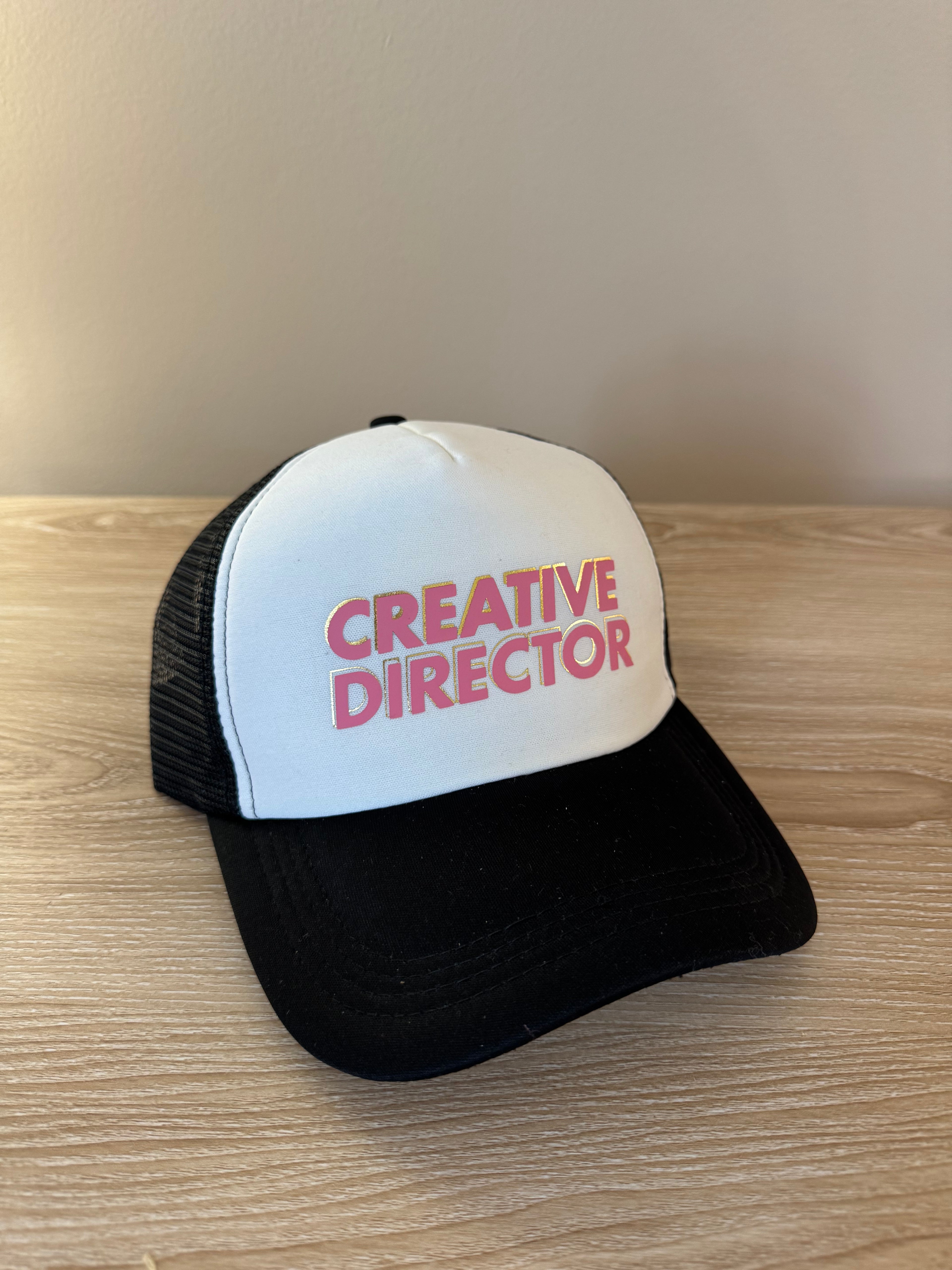 White & Black Trucker Hat