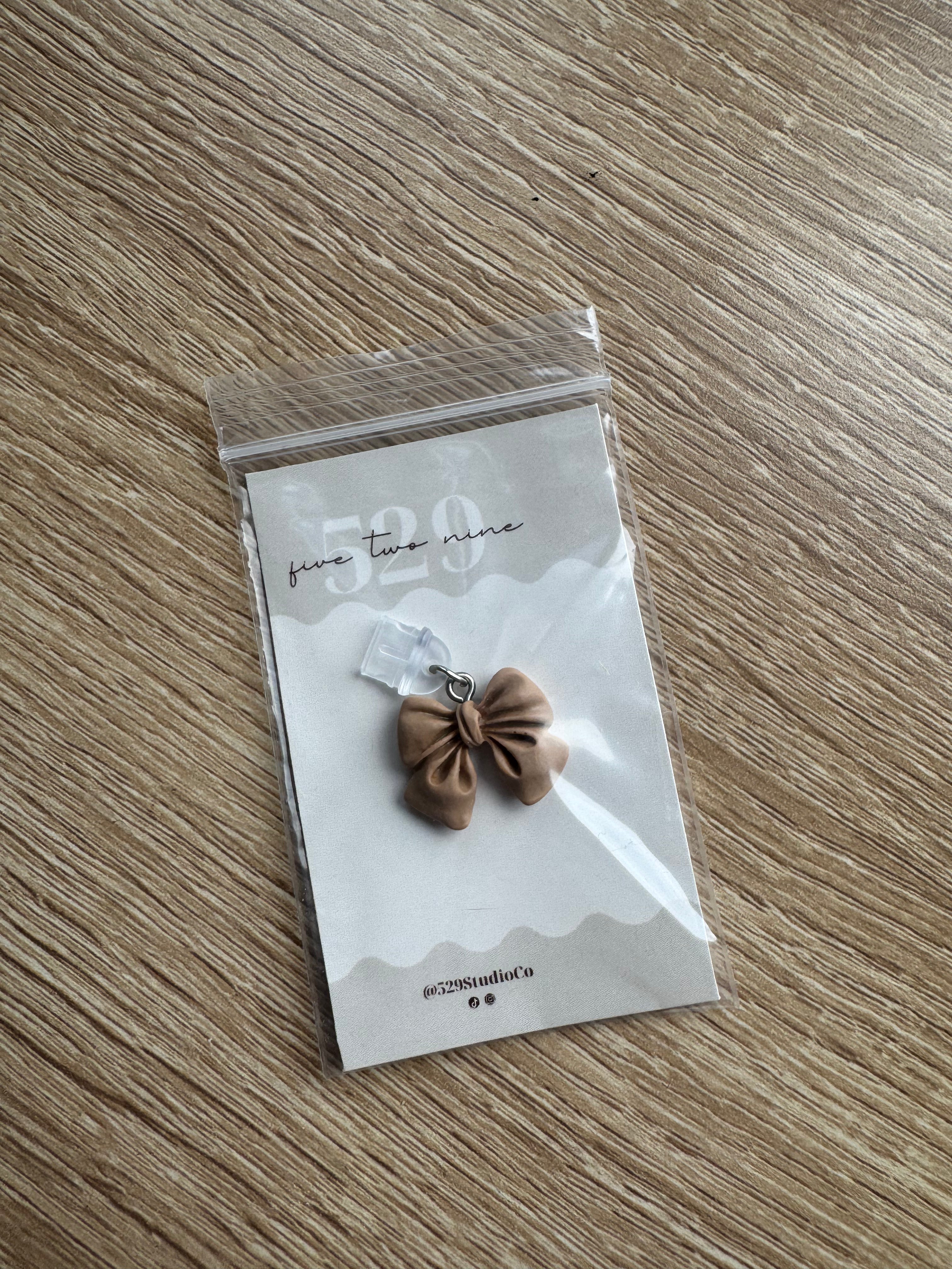 Kindle Charm - Brown Bow