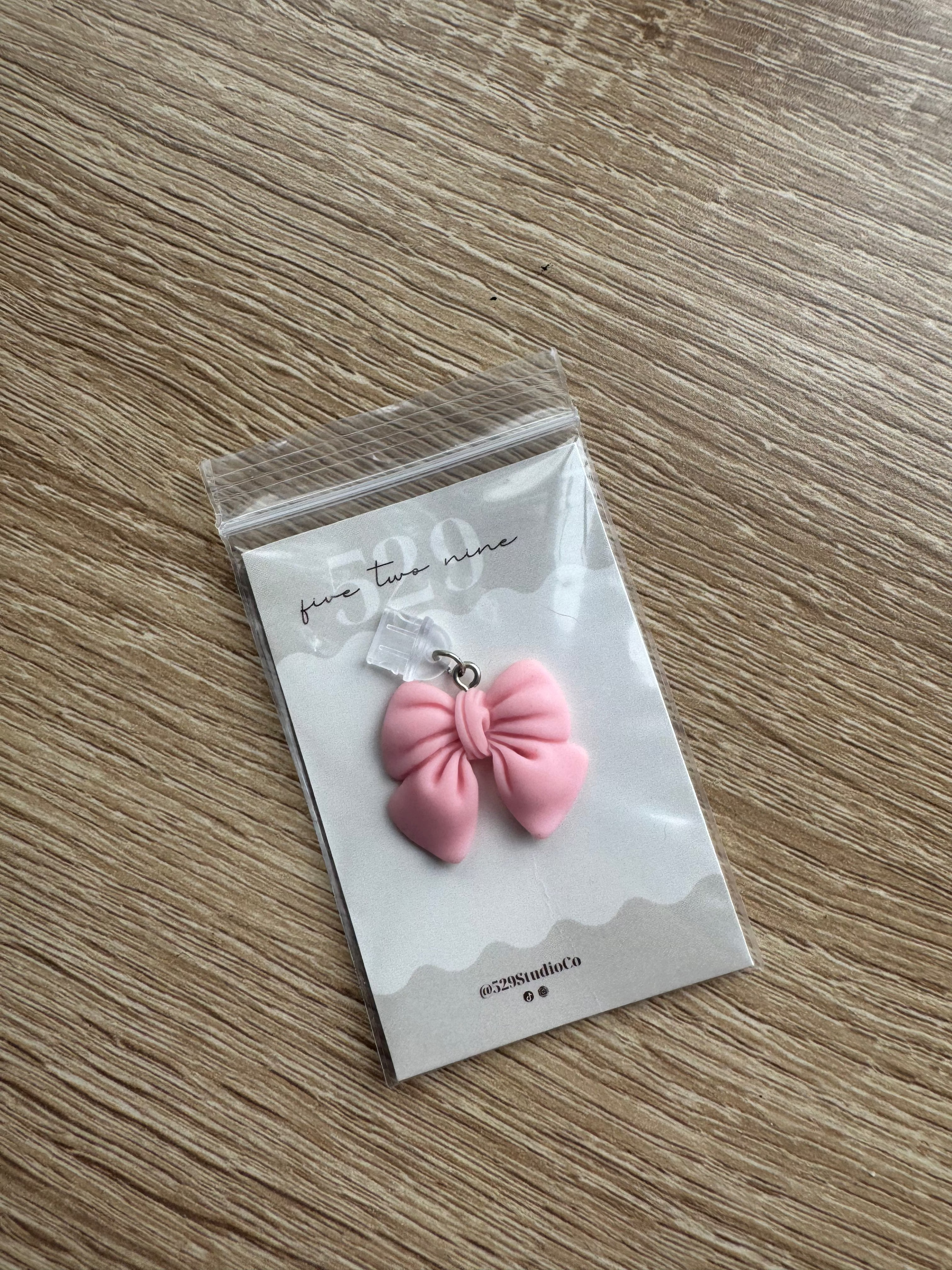 Kindle Charm - Pink Bow