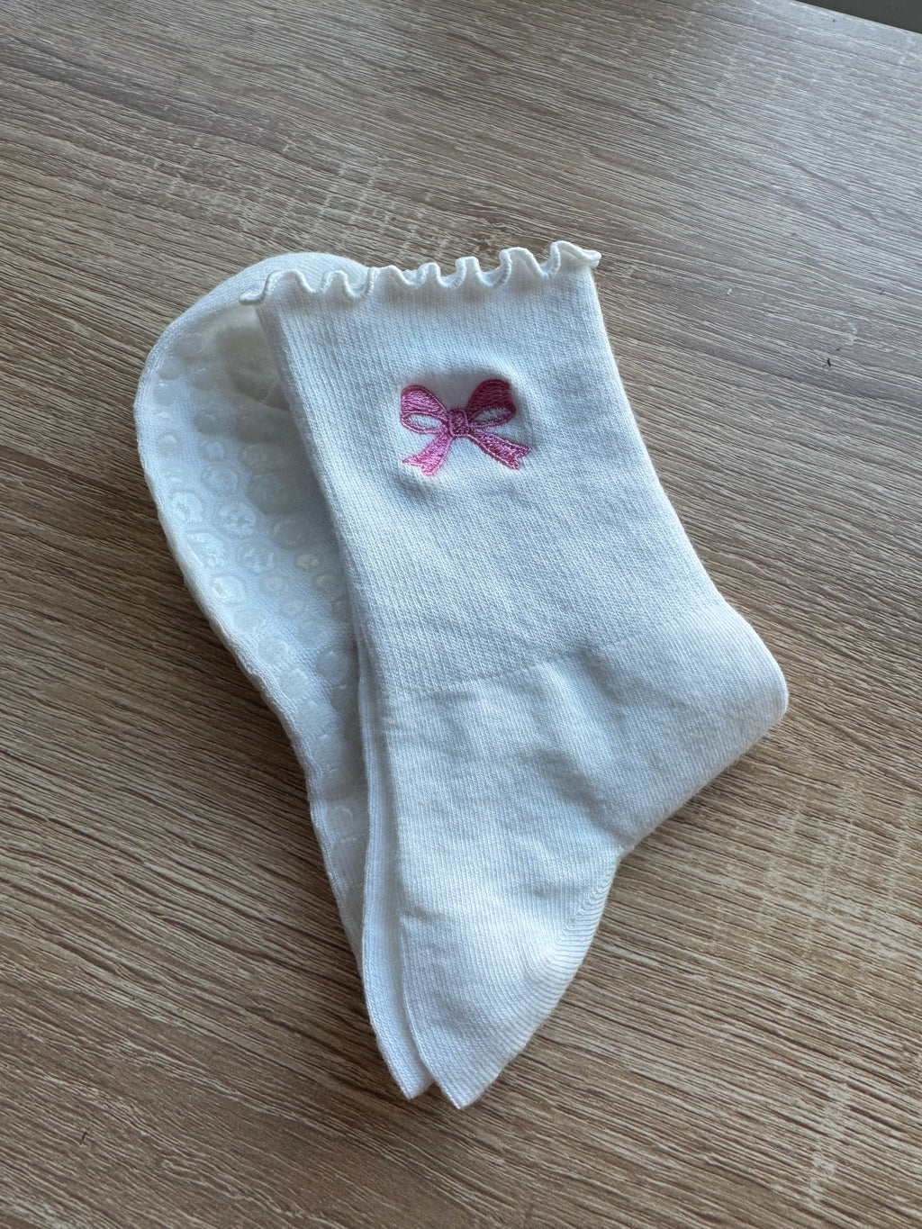 Bow Pilates Socks