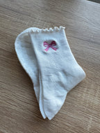Bow Pilates Socks