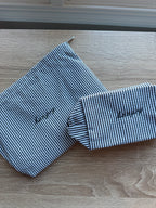 Seersucker Cosmetic Pouches