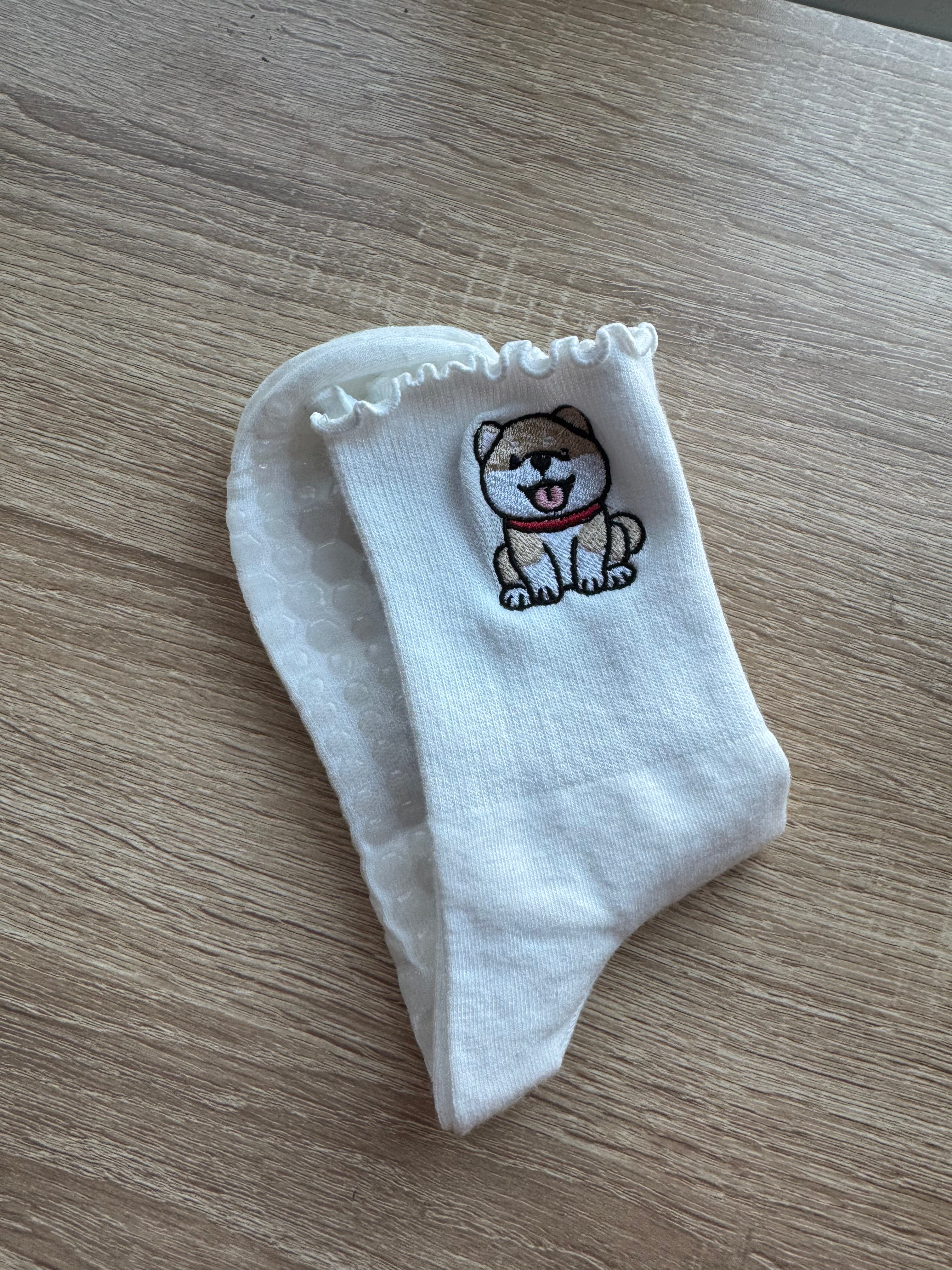 Custom Pilates Socks - Kyro Dog - Niki Tuck