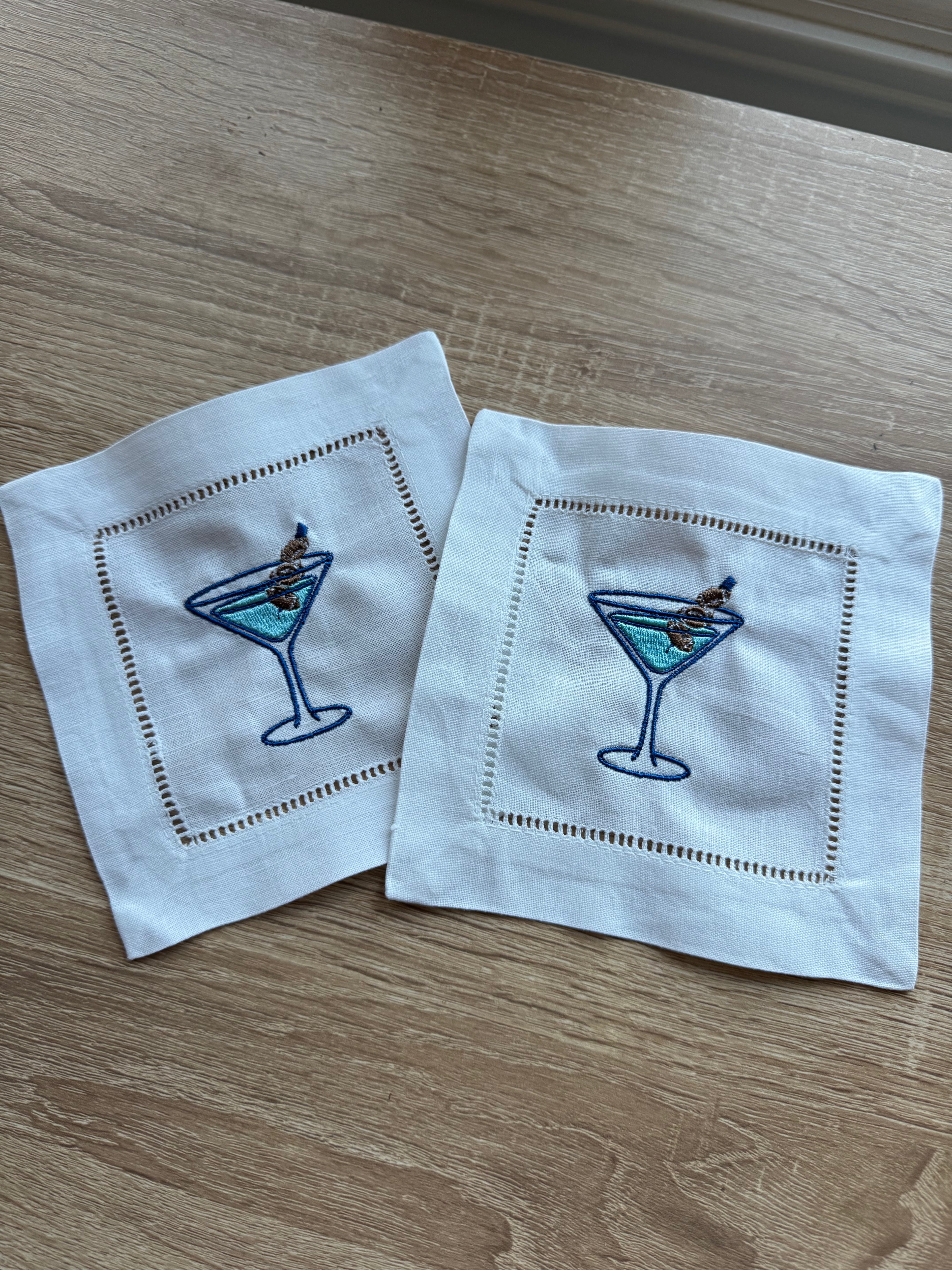 Football Martini Cocktail Napkins