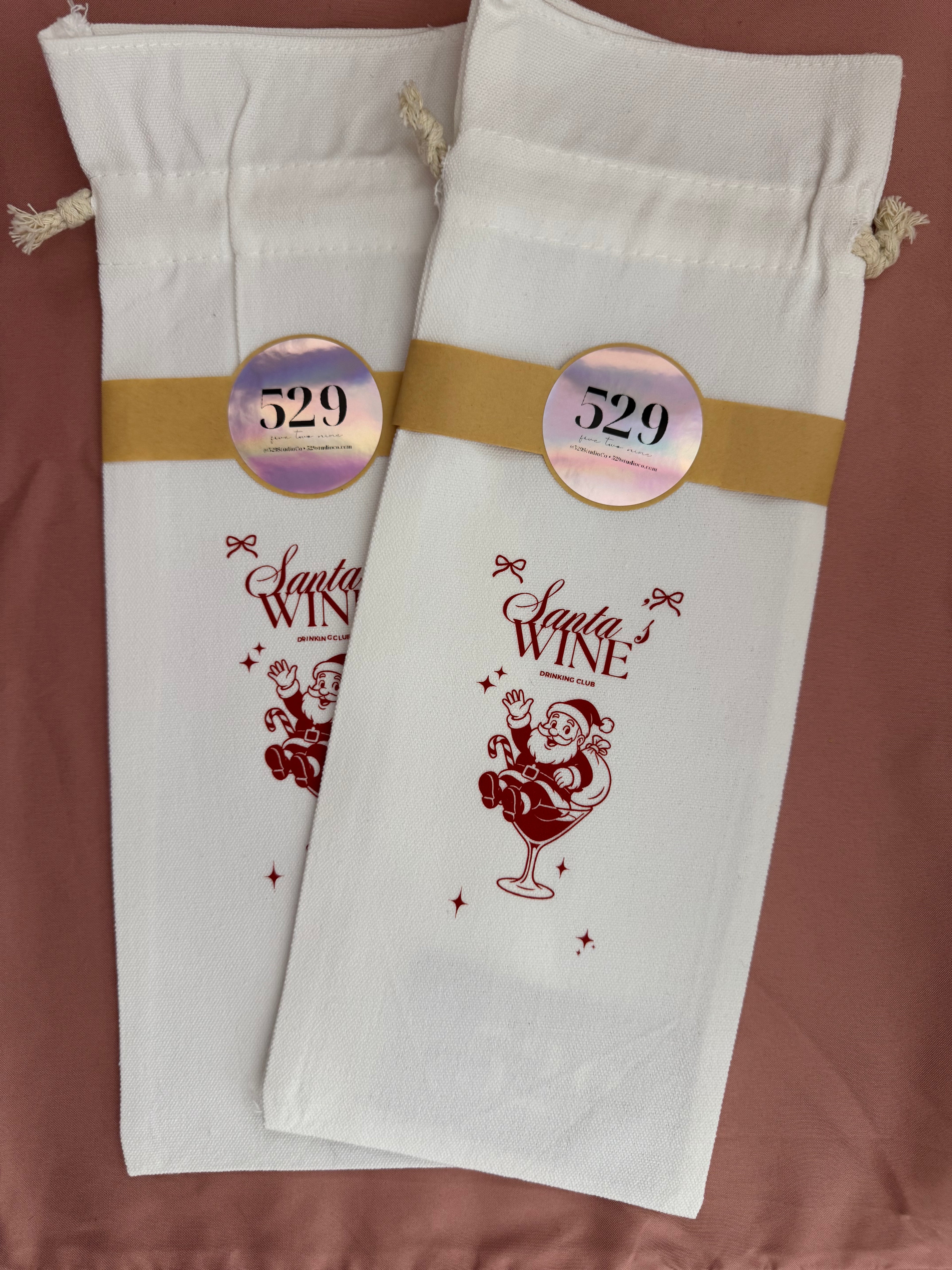 Holiday Wine Bags
