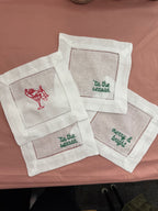 Set of 4 Cocktail Napkins - Ready to Ship