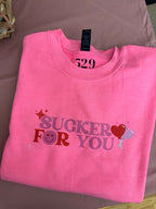 Valentine's Day Hot Pink Sweatshirts- 2026 Valentine's Day Collection