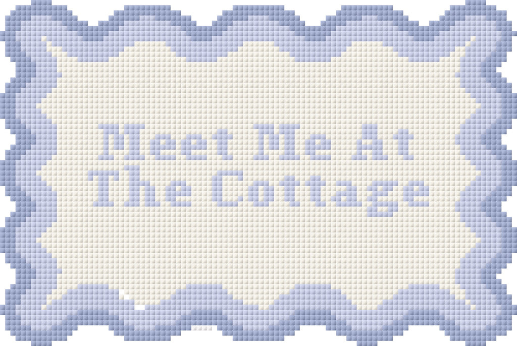 Meet Me at the Cottage - Needlepoint Digital Download