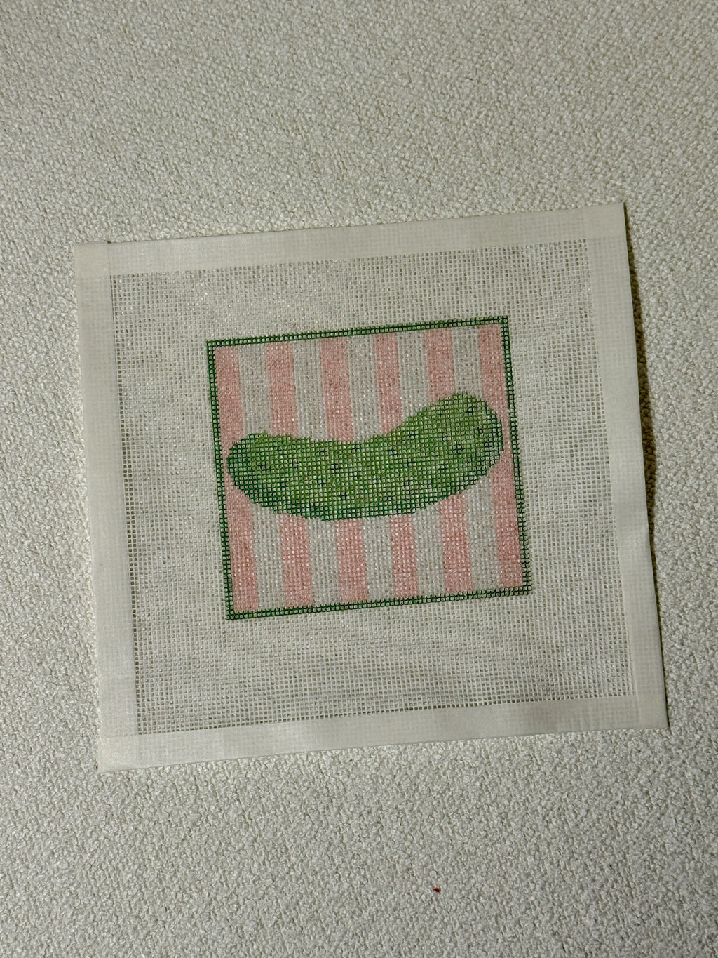 Pickle Stripes - 13 Mesh Needlepoint Canvas