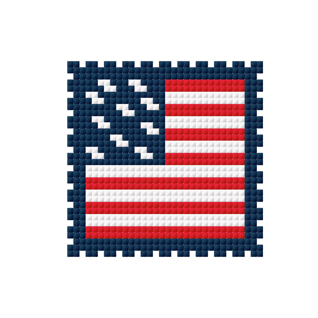 USA Flag Stamp - Needlepoint Digital Download
