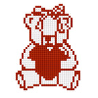 Valentine Teddy - Needlepoint Digital Download