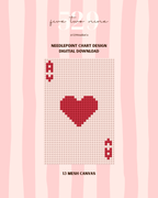 Ace of Hearts - Needlepoint Digital Download