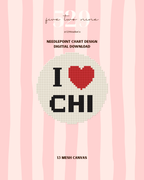 I Heart Chi - Needlepoint Digital Download