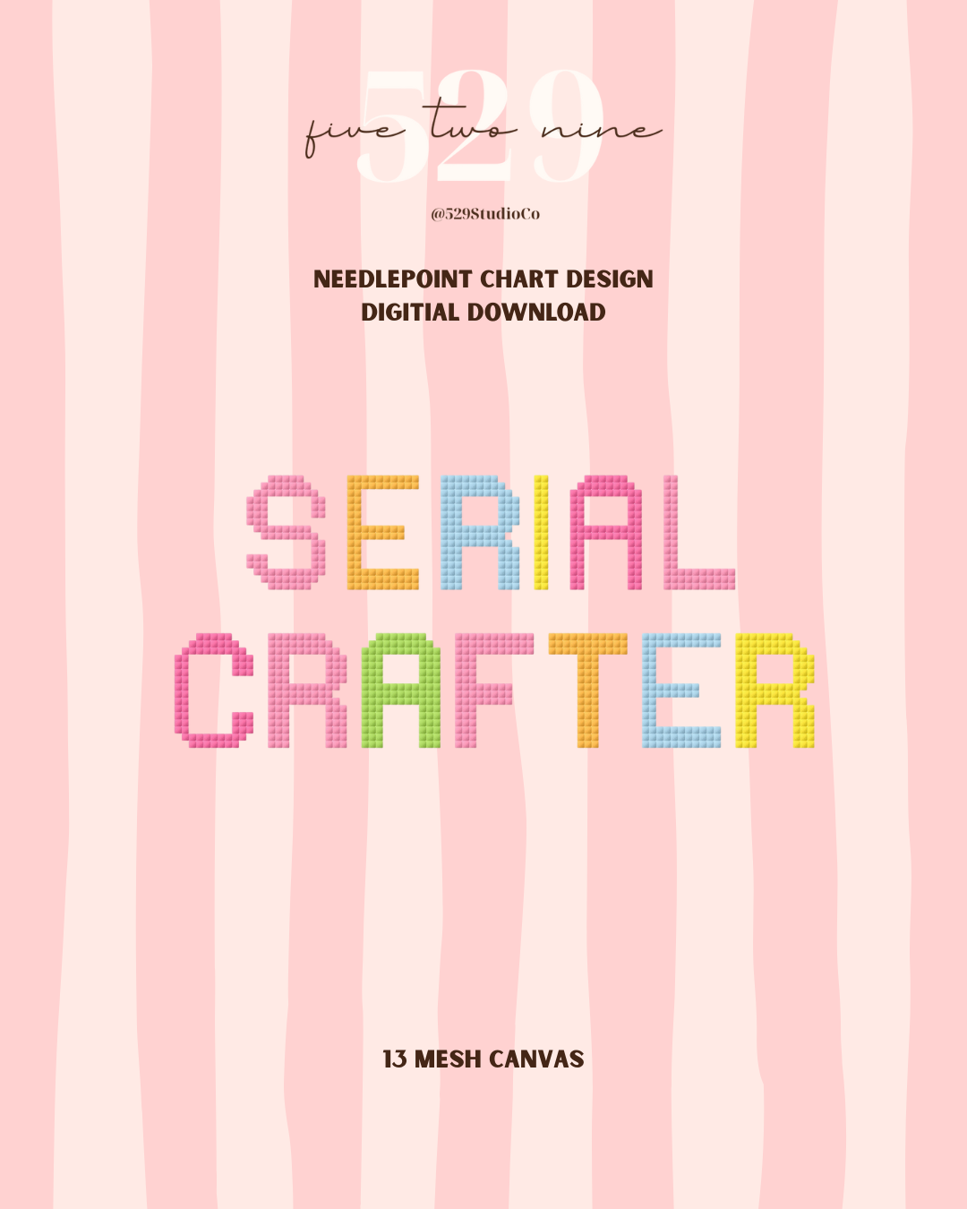 Serial Crafter - Needlepoint Digital Download