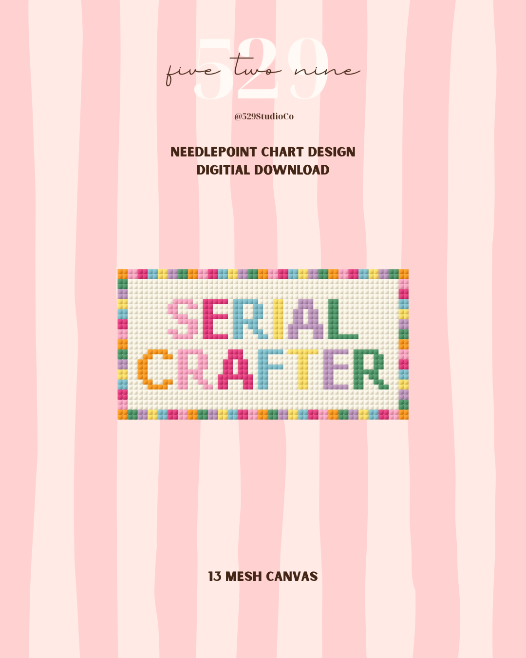 Serial Crafter - Needlepoint Digital Download